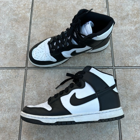 Nike Dunk High Panda Black White Sneakers main image 7